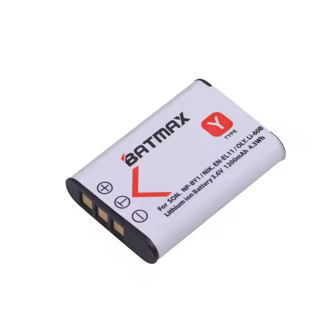 Batmax 3.6V 1200mAh NP-BY1 EN-EL11 Li-60B NP BY1 Battery for Nikon Coolpix S550 S560 Pentax M50 W60 