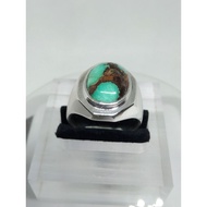 cincin Perak permata firus Iran asli