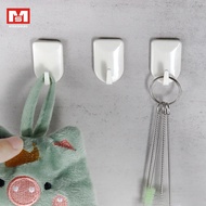 [SG SELLER] Multi Choice Wall Hook Bathroom Kitchen Clothes Hanger Door Rear Hanger Wardrobe Hooks 3M FOAM TAPE bo