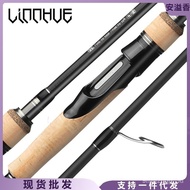 AT/★Linnhue Three-Section Lure RodM/MLCarbon Straight Handle Pikestaff Fishing Rod Retractable Lure Surf Casting Rod MUK