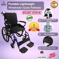 Wheelchair Lightweight for Travel Foldable Wheelchair Kerusi Roda Wheelchair Ringan 轮椅