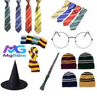 Wizard Party Set Magic Wand Scarf Tie Hat Glasses For Kids Adults Cosplay Dress Up Halloween Party M