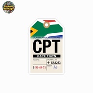 CPT Airport Cape Town South Africas Airways label luggage sticker travel logo stickerTAG