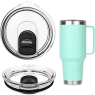 2 Pek Penutup Tumbler untuk YETI, Penutup Gantian Serasi dengan Tumbler YETI 35/42 oz dengan Pemegan