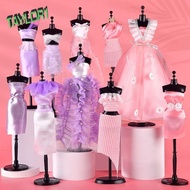 TAYLOR1 DIY Doll's Clothes Kit, Skirt Handmade Princess Toy Outfit, Fashion Designer Wear Dress Doll's Dress Material DIY Toys