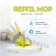 OK!! Spin mop stick Spin mop HANDLE/ + mop cloth REFILL HANDLE STICK + SPIN MOP CLOTH/ Ds3