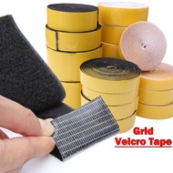 Heavy Duty Grid Tape Velcro Tape Quickly Stick Self-adhesive Velcro Strap for Home Living