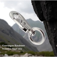 GANTUNGAN ORI Zhibo Hammock Carabiner Hook 304 Stainless Steel CarabinerHOOK - ZH1