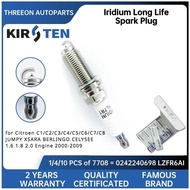 KIRSTEN Iridium Spark Plug for Citroen C1/C2/C3/C4/C5/C6/C7/C8 JUMPY XSARA BERLINGO CELYSEE 1.6 1.8 