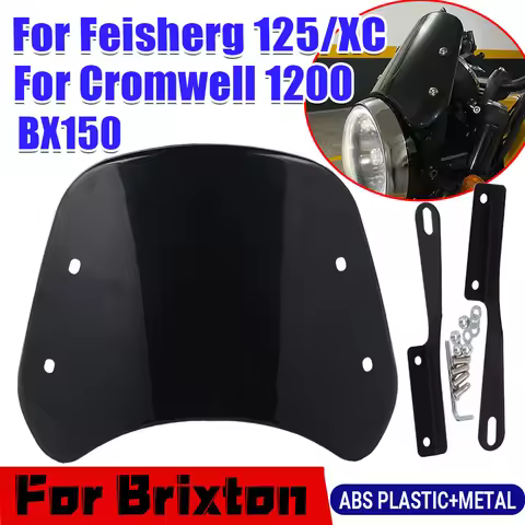 For Brixton Felsberg 125 BX150 BX 150 Cromwell 1200 Accessories Retro Windscreen Windshield Wind Scr