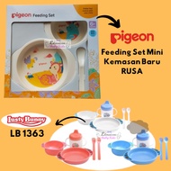 LUSTY BUNNY Baby Food and Strainer 6m+/LB 1363 Contents 4 | Pigeon Feeding Set Mini Deer Gift/