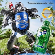 Simulation Bottled Cola Soda Transformation Toy Robot King Kong Warrior Beverage Educational Childre