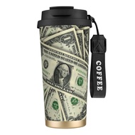 Dollars Money 20 oz Coffee Tumbler - Insulated Stainless Steel Travel Mug for Hot/Cold,Coffee Cup Fi