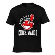 Novelty Tshirt Cleveland Indians Long Live Chief Wahoo Graphics Printed Tshirts