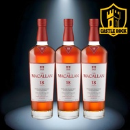 Macallan 18yrs Sherry Oak Highland Single Malt Whisky 700ml/43%. (With Box) x 3