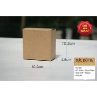 50 Pieces - kraft Paper Box For Gifts Contains 1 Moon Cake - Box Of 8