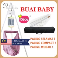 Buaian TRAVEL SET COMPACT baby Cradle buai baby SPRING COT BABY TRAVEL WITH MESIN or MANUAL Tripod