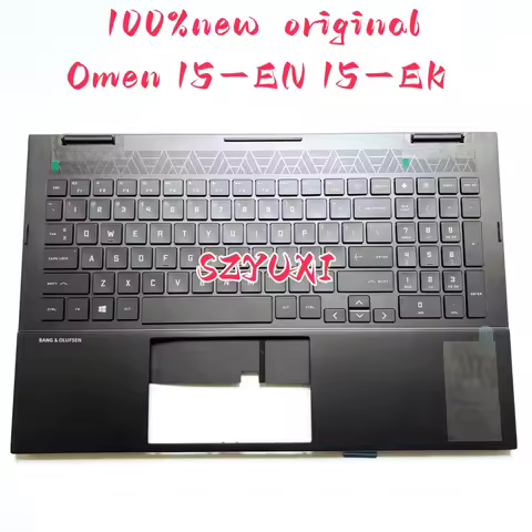 100%New Original US English For HP Omen 15-EN 15-EK laptop keyboard Palmrest Assembly TOP cover back