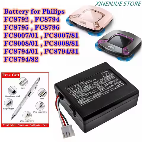 Robot Vacuum Cleaner Battery IP797, 4322 005 38072 for Philips FC8794/01/31/82, FC8792, FC8007/01/81