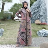 Sale Baju Gamis Batik Wanita Dewasa Jumbo Modern Terbaru Kombinasi
