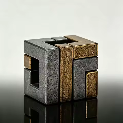 Magic Baffling Very Difficult Metal Brain Teaser Puzzles for Adults & Kids IQ Test Mind Challenges E