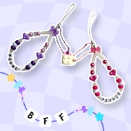 [Style 16] Bestie Charm Set | Cute BFF Gift | | Custom Friendship Keychain | Matching Paired Brick B