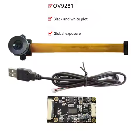 120/220FPS Global Shutter OV9281 Camera Module USB Webcam Monochrome,High Frame Rate Action Capture 