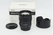 Sigma 50mm f1.4 ART 適用於 Canon 佳能相機配件 附黑色正品鏡頭袋 適馬