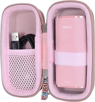 Khanka Hard Travel Case Replacement for iWALK Portable Apple Watch Charger, 9000mAh Power Bank, Case Only (Pink)