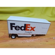 DM 1/50 Alloy Fedex Fedex Sea Transport Logistics Truck Semi-Trailer Container Container Model, Free