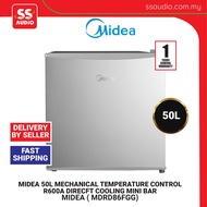 【 DELIVERY BY SELLER 】Midea 50L Mini Bar Fridge Refrigerator MDRD86FGG / 60L MDRD88FGD30 BLACK