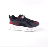 Sepatu Dans Anak Laki-Laki LED Hitam dengan Motif Kartun - Nyaman & Stylish