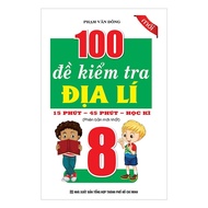 Book - 100 Geography Test Questions Grade 8 - 15 Minutes - 45 Minutes - Semester - Khang Viet Book