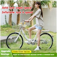 【FREE INSTALLATION】【SG STOCK】 24 inch bicycle 22 Inch Foldable bicycle Solid Tire  Student Bike
