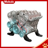 V8 Engine Model V8 Car Engine Model Resin 8-cylinder Realistic Auto Engine Decoration Educational Sc
