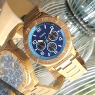 Guaranteed Original Fossil Brox Multifunction Turquoise Dial Gold Tone Stainless Steel Watch BQ2531