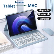 For 2025 Xiaomi Keyboard Case for Redmi Pad 2 11″ / Pad SE 11 / Pad 7 11.2 / Pad 6 11 / POCO Pad 12.