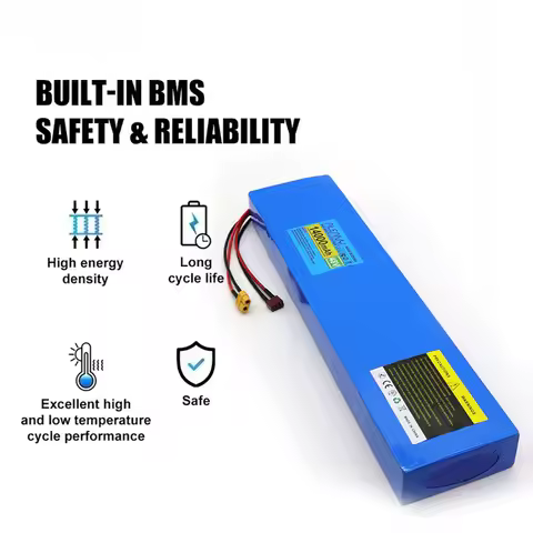 48V 14Ah 13S4P Replacement Lithium Battery Pack for Kugoo M4 Pro Max, High Power E-Scooter Built-in 