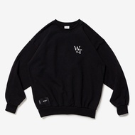 ---WTAPS LOCKS CREWNECK SWEATER Sweatshirt Bristles Black 222ATDT-CPM02S-BK