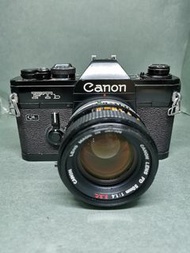 Canon FTb 黑機連原廠FD 50mm f1.4 S.S.C大光圈標準鏡