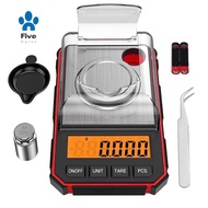 Fine Scale 0.001G Digital Pocket Scale with LCD Display, Lab Digital Scale Red