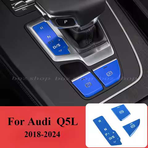 Interior Modification Central Control Gear Light Transmission Button Cover Chrome-plated Decorative 