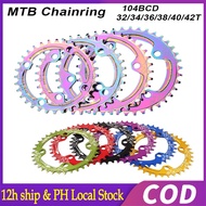 SANIL OVAL / ROUND 104bcd 32T 34T 36T 38T Alloy Symmetrical Narrow wide Chainring MTB bicycle rankse