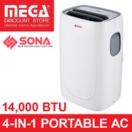 SONA SACN6286 14,000 BTU 4-IN-1 PORTABLE AIRCON | SACN 6286