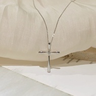 Ultra-Fine Version 14K Gold Cross 10 Points Natural Diamond Necklace 24 Hours Shipping, Let You Rece