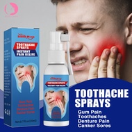 Toothache Spray 20ml Fast Pain Relief Plant Extracts Hormone Free Wisdom Tooth Removal Toothache pain relief gum swelling and pain tooth decay gum allergy insect tooth toothache anti-pain spray for quickly relieve tooth pain