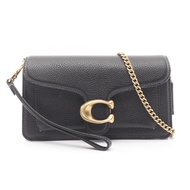 【二手】COACHTabby 鏈條斜挎包 19 CBF14B4 黑色皮革鏈條單肩包 女士（全新）