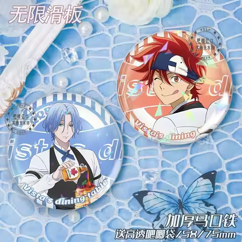Anime SK∞ SK8 The Infinity Hiyama Rei Hasegawa Langa Brooch Clothing BagLapel Pin Souvenir Soft Butt