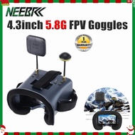 008D 5.8G 40CH 4.3 Inch 800*480 Video Headset DVR Diversity FPV Goggles With Battery Dual Antenna Fo