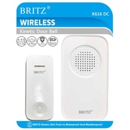 (SG Seller) Britz Wireless DC Kinetic Door Bell| No Battery Needed for Transmitter| Doorbell for HDB BTO Condo Landed